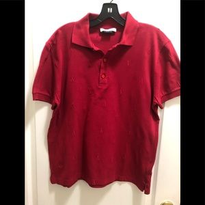 Vintage Versace men red 💯 cotton top